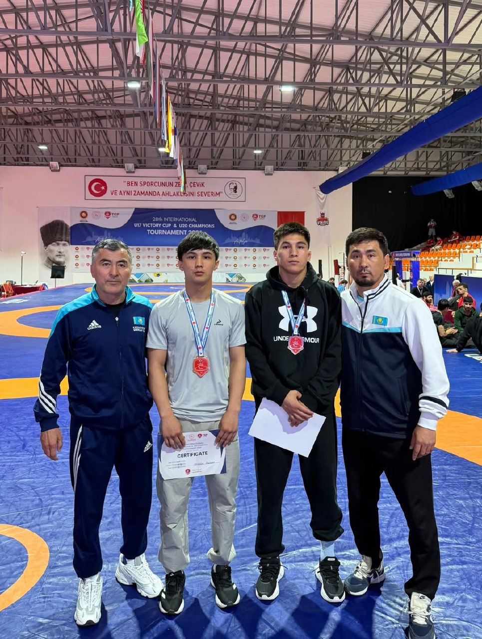 Грек-рим күресінен жастар арасында халықаралық жарыс нәтижесі